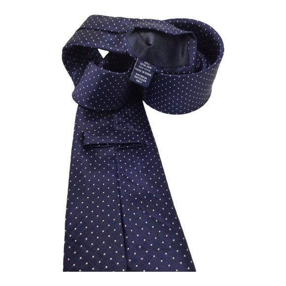 CHARLES TYRWHITT Blue Polka Dot Silk Tie 58"/3".1/2 EX COND - Picture 3 of 6